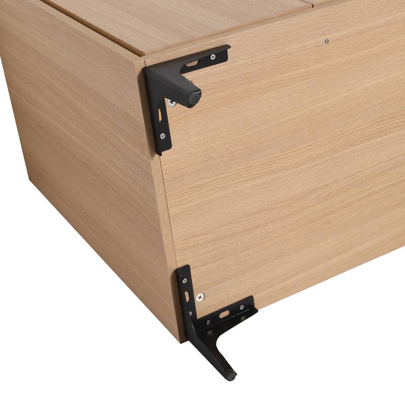 30-Inch Bathroom Vanity with Double Doors, Engineered Wood Cabinet, Floor-to-Ceiling Design, Ample Storage Space