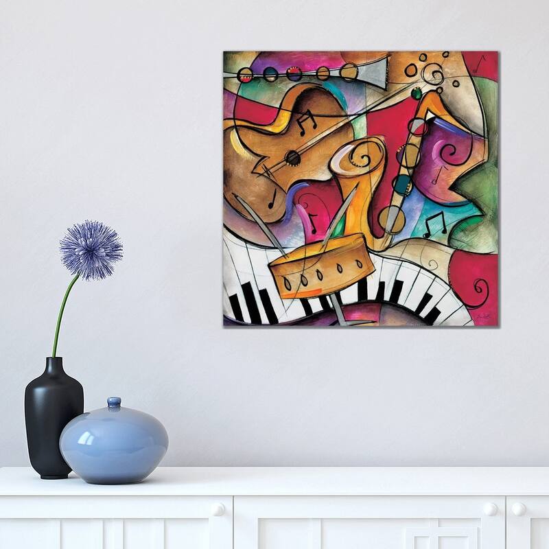 iCanvas "Jazz It Up II" by Eric Waugh Canvas Print - 18x18x1.5