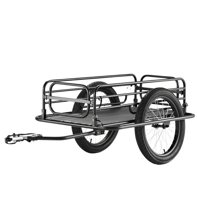 Bike Cargo Trailer, 275 lbs Load Capacity, Heavy-Duty Bicycle Wagon Cart, Foldable Compact Storage & Quick Release with Univers - Multi