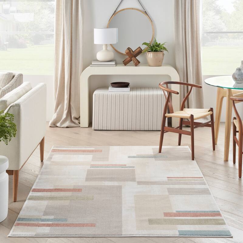 Nourison Thalia Modern Geometric Area Rug