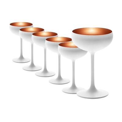 Stolzle Lausitz Set of 6 Olympia Champagne Coupe Glasses