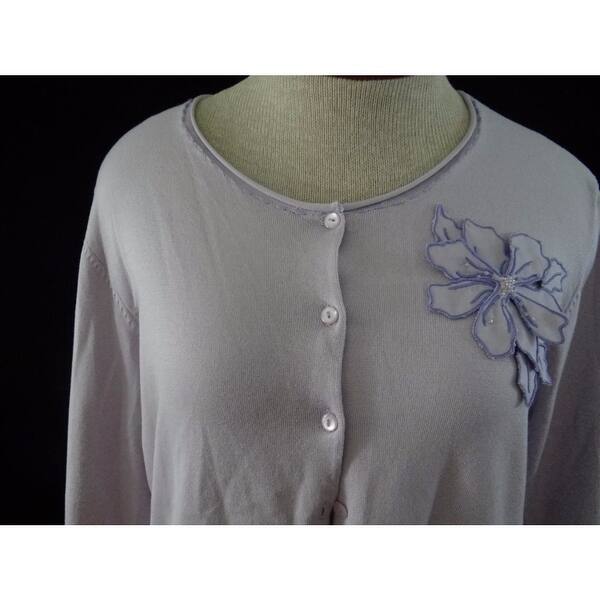 Shop Casual Corner Annex Cardigan Sweater Size Xl Light Purple