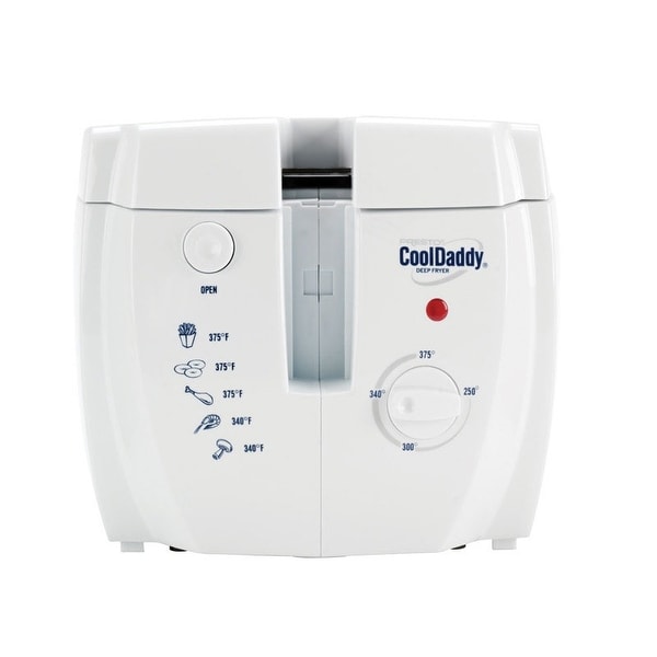 Presto 05443 Cool Daddy Electric Deep Fryer, 2 Quart, 1500 Watts, White