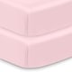 preview thumbnail 20 of 41, BreathableBaby All-in-One Fitted Sheet & Waterproof Cover for 52" x 28" Crib Mattress (2-Pack) Light Pink