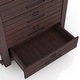 preview thumbnail 8 of 7, DH BASIC Rustic Espresso 42-Inch 6-Drawer Vertical Dresser by Denhour