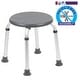 preview thumbnail 11 of 40, Tool-Free 300 Lb. Capacity, Adjustable White Bath & Shower Stool - 14.25"D x 14.25"W x 14" - 20.75"H