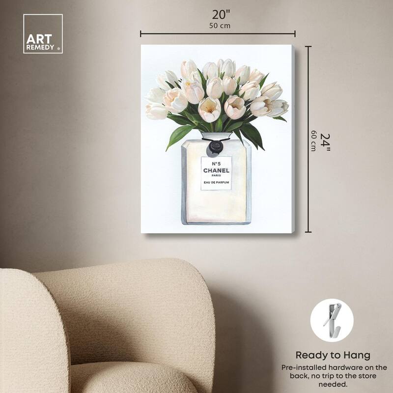 Doll Memories - Floral Happiness Canvas by Art Remedy, Gallery Wrapped