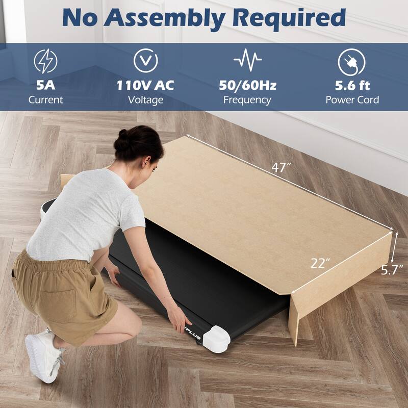 Goplus 2.5HP Under Desk Treadmill for Home and Office Remote Control - See Details