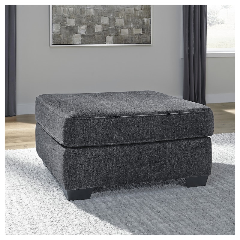 Signature Design by Ashley Altari Oversized Accent Ottoman - 36"W x 36"D x 20"H - Slate