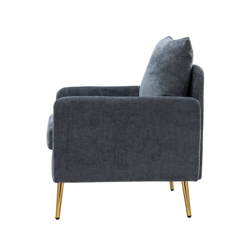 Narycia Upholstered Modern Arm Chair with Removable Cushions Set of 2 by HULALA HOME