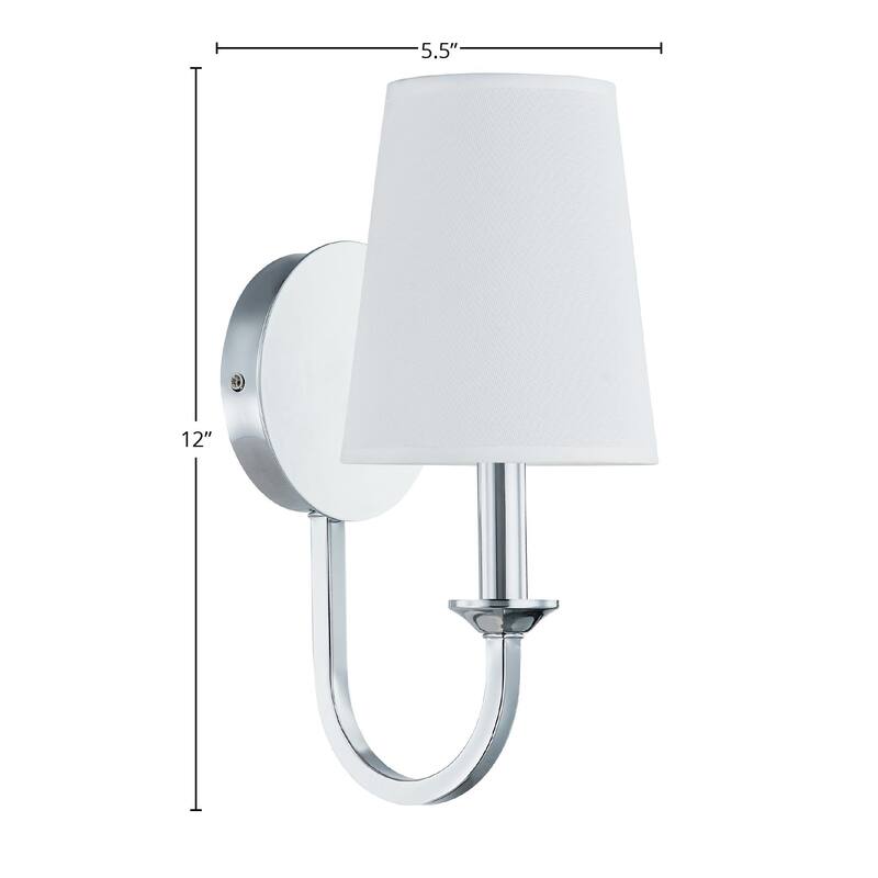 Misha Metal Wall Sconce, Chrome