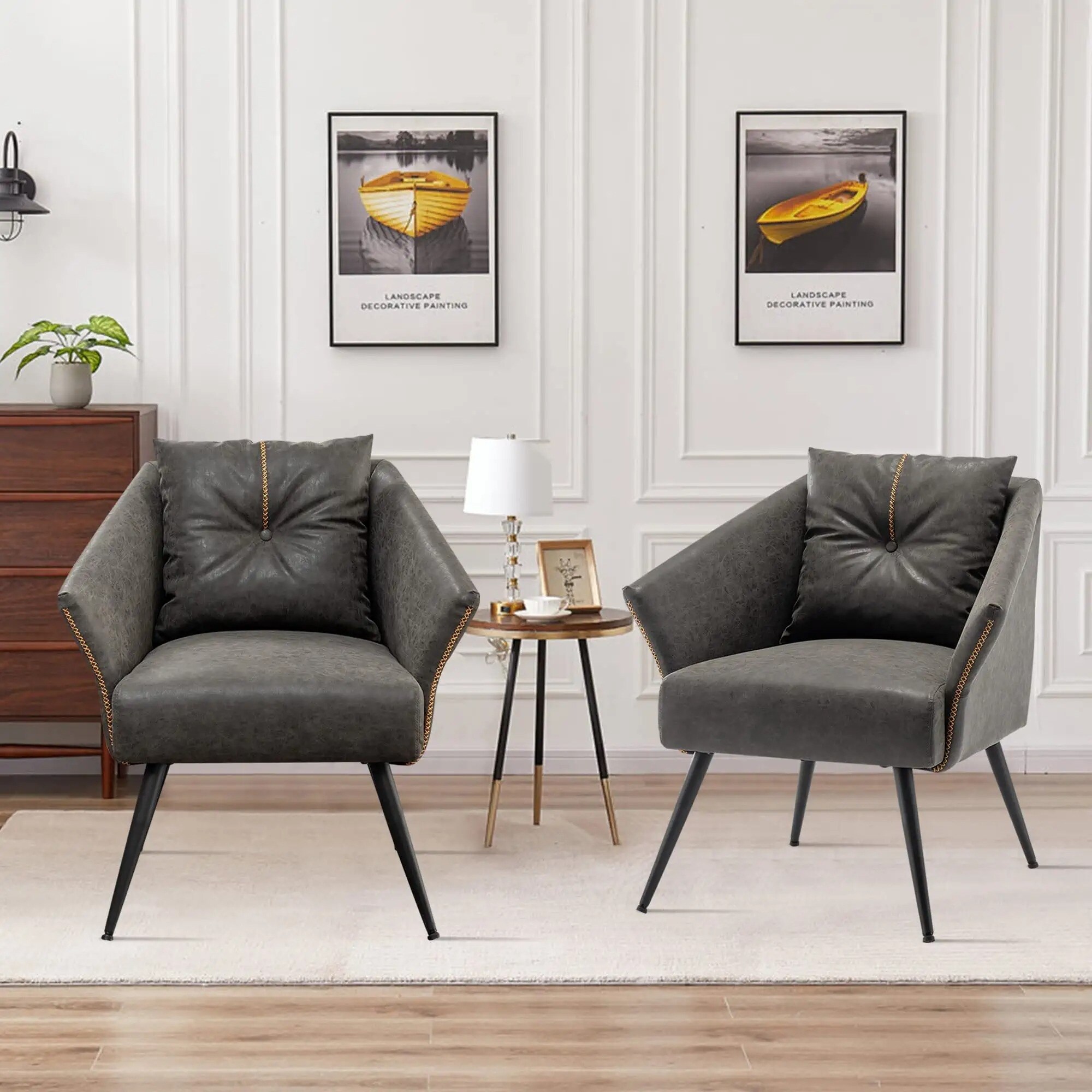Accent Chairs Mid Century Modern Chair for Living Room Bedroom