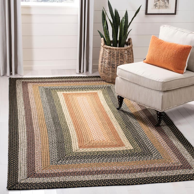SAFAVIEH Handmade Braided Jo Machine Washable Country Casual Rug - 3' x 5' - Multi - Rectangle