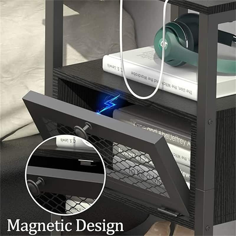 Nightstand with Charging Station