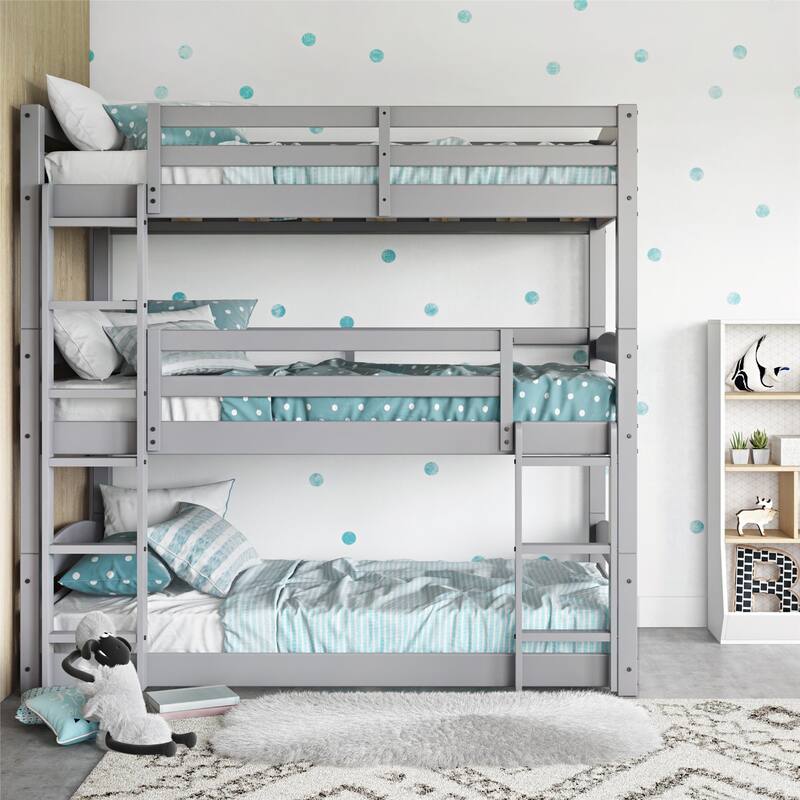 Avenue Greene Nola Solid Wood Triple Floor Bunk Bed