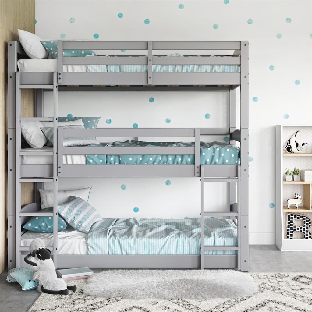 Avenue Greene Nola Triple Twin Wood Bunk Bed