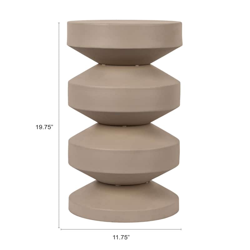 Metal Accordion Side Table