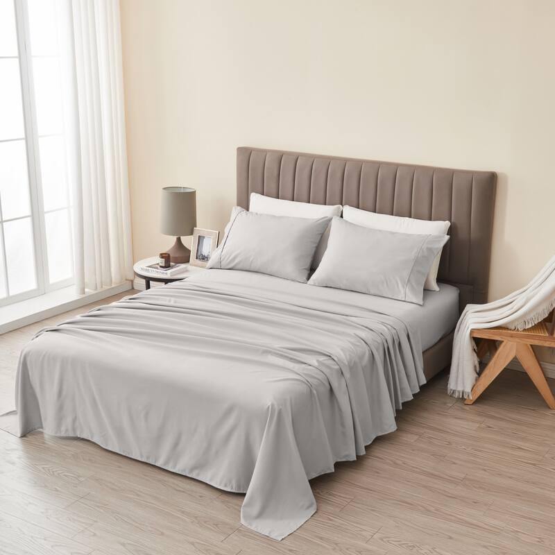 Premium Solid Microfiber Sheet Set.