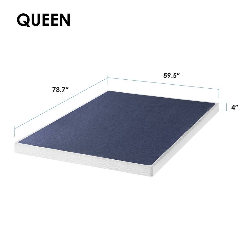 4 Inch and 7.5 Inch Metal Box Spring Mattress Support with Wood Slats