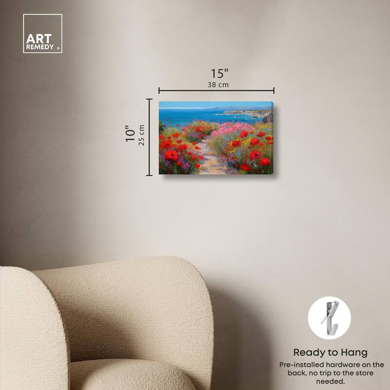 Ocean View Bloom I Canvas by Art Remedy, Gallery Wrapped
