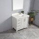 preview thumbnail 53 of 79, Willow Collections 36 in x 22 Aberdeen Freestanding Bathroom Vanity with Right Offset Bowl Sink and Countertop