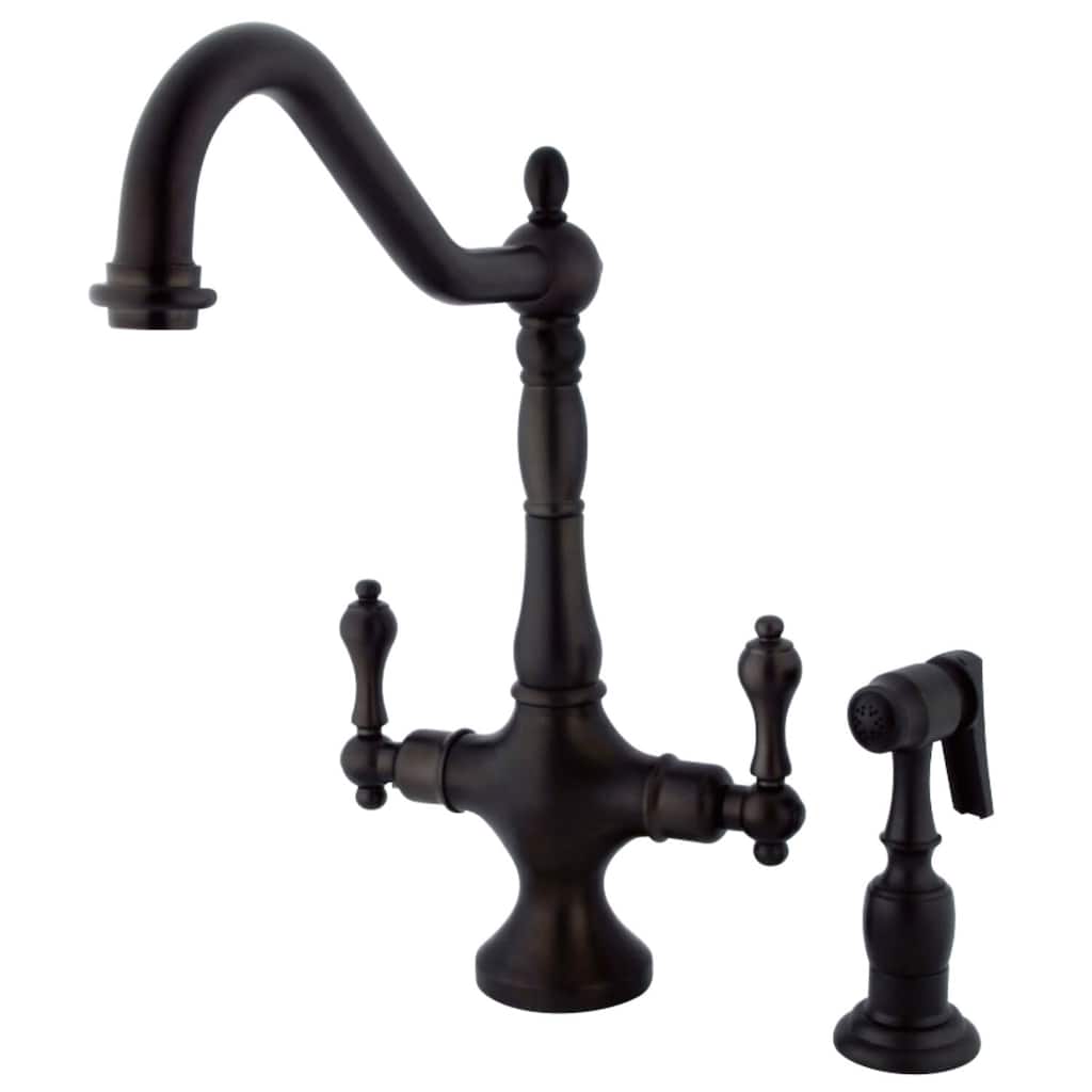 Kingston Brass Heritage 1.8 GPM Single Hole Kitchen Faucet - Includes