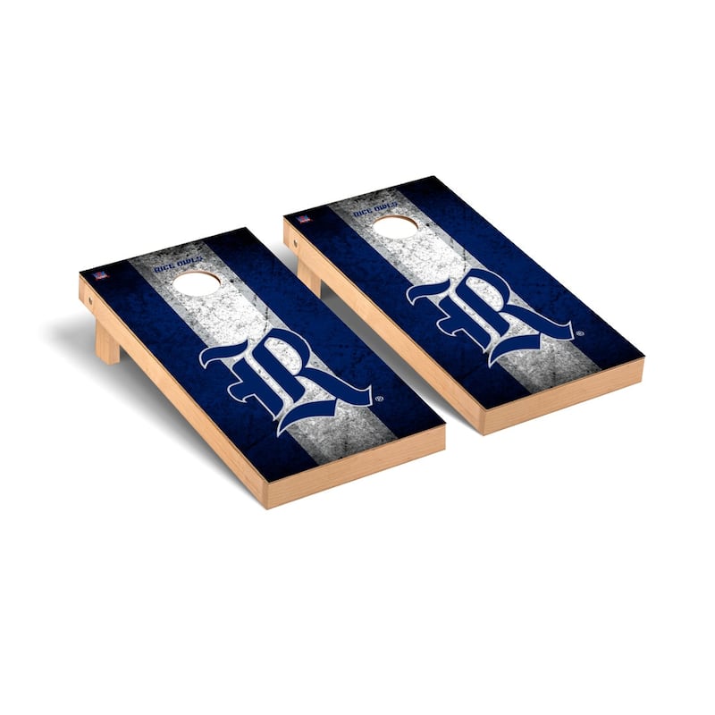 Rice Owls Cornhole Board Set - Vintage Wooden