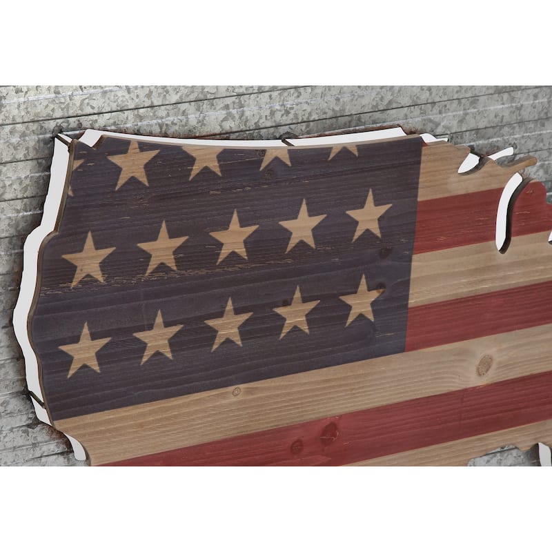 Benzara Metal and Wood Wall Decor