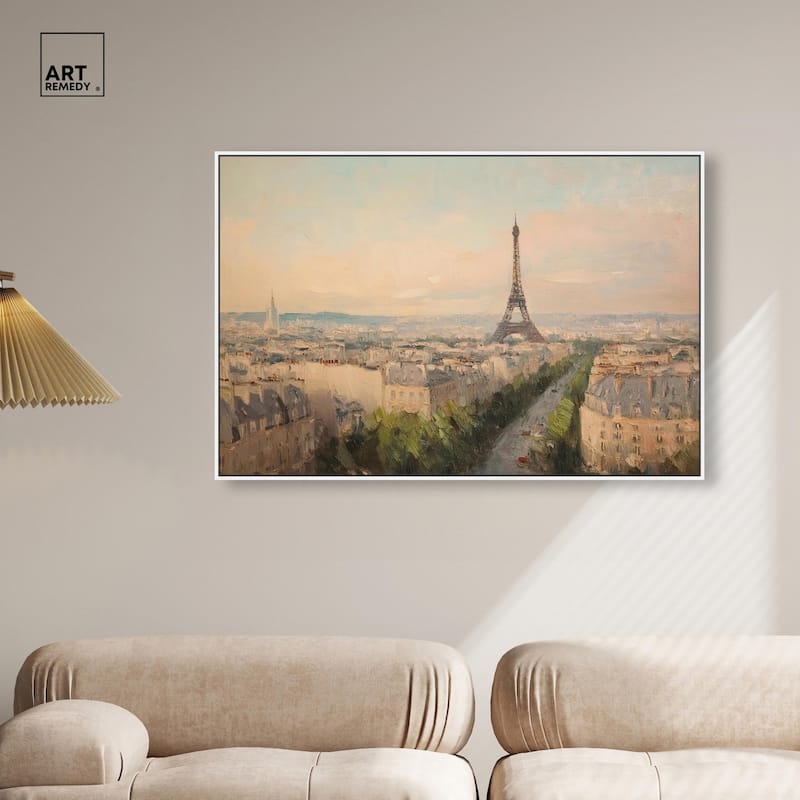 Early Morning Paris Canvas by Art Remedy