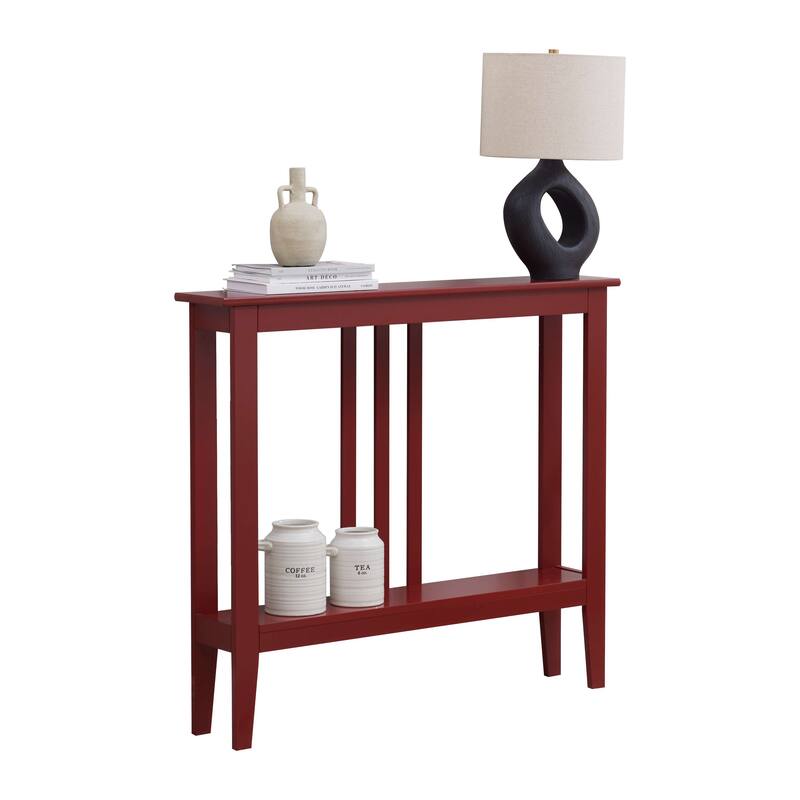 Console Entryway Table, Red