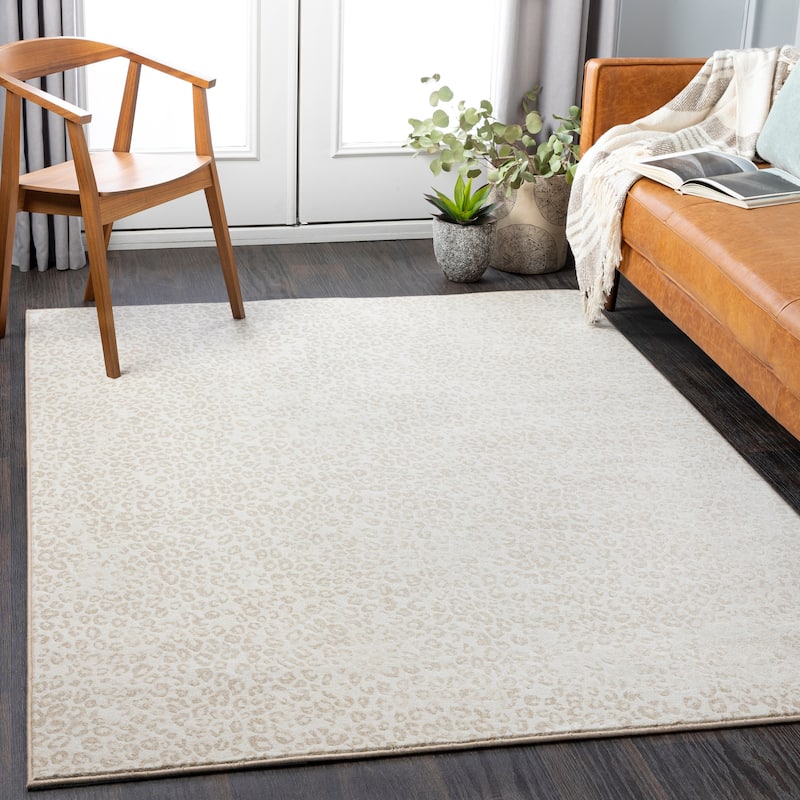 Artistic Weavers Twiga Playful Animal Print Area Rug - 7'10" x 10' - Cream