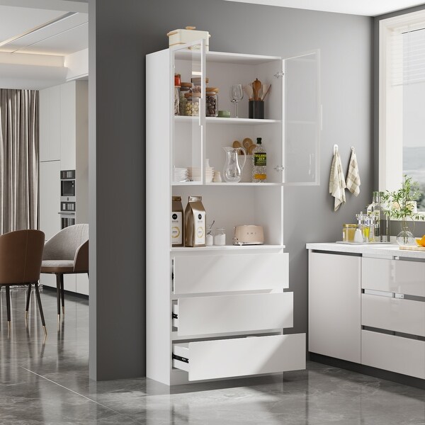 White shelving cabinet cheap