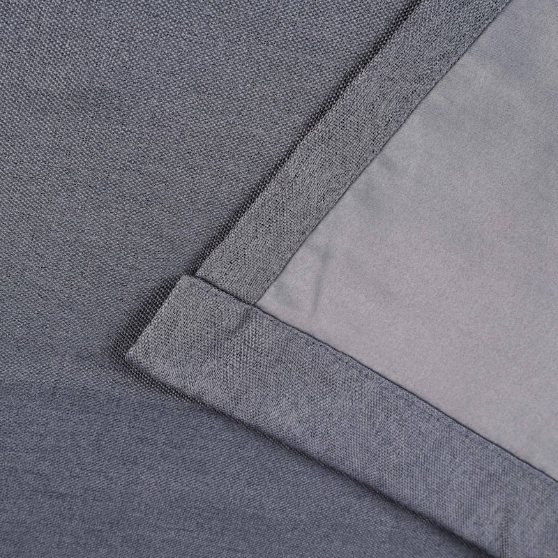Superior Linen Washable Room Darkening Curtains, Set of 2 Panels