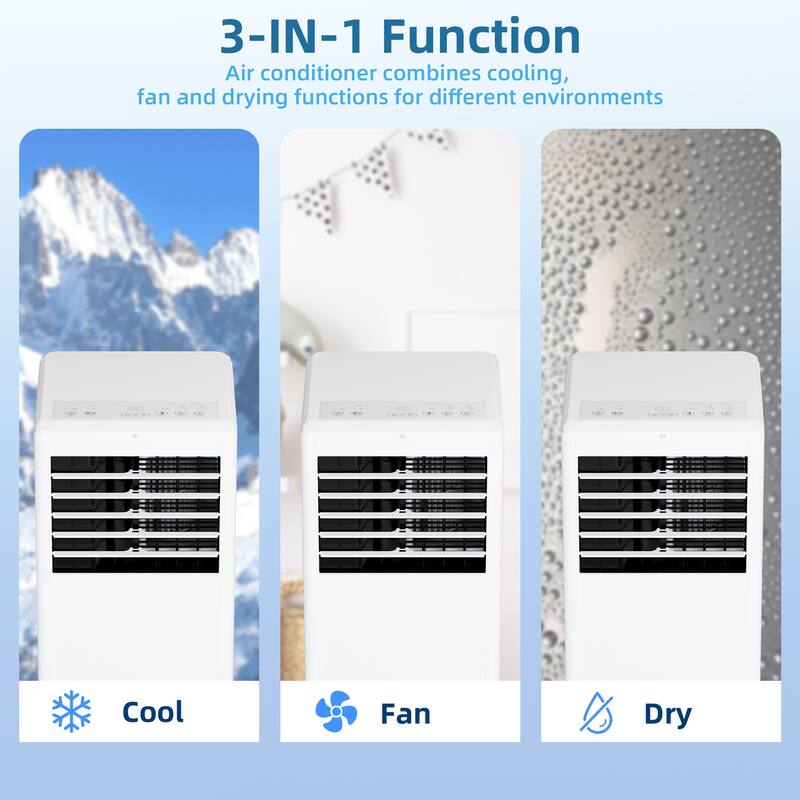 Portable Air Conditioner , 3-IN-1 Quiet Portable AC Unit with Remote Control