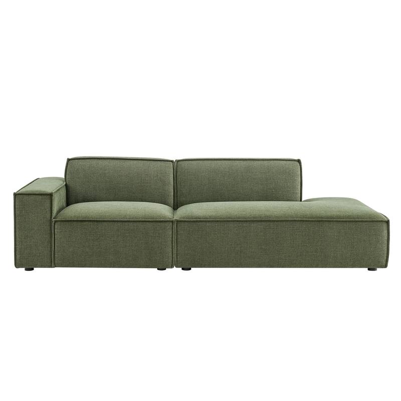 Restore 2-Piece Performance Fabric Upholstered Modular Loveseat