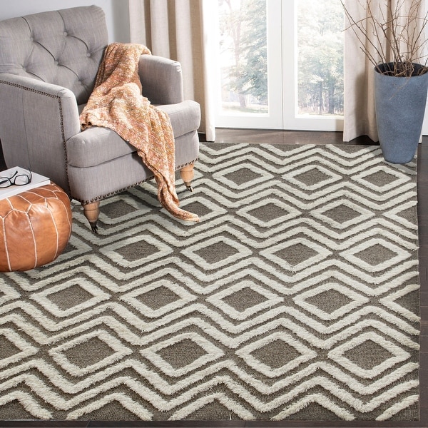 Scandinavian Diamond Tufted Area Rug. Opens flyout.