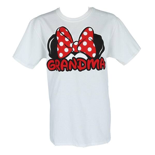 Shop Disney Women S Minnie Mouse Grandma Bow Tee Shirt Overstock