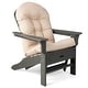 preview thumbnail 9 of 16, Gymax Set of 2 Patio Adirondack Chair Cushion High Back Fade Resistant Beige