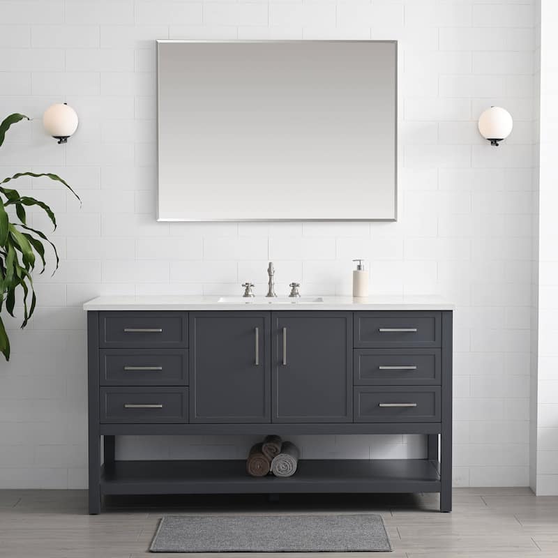 Sudio Design Arlo 60" Single Bathroom Vanity - 60" Single Sink