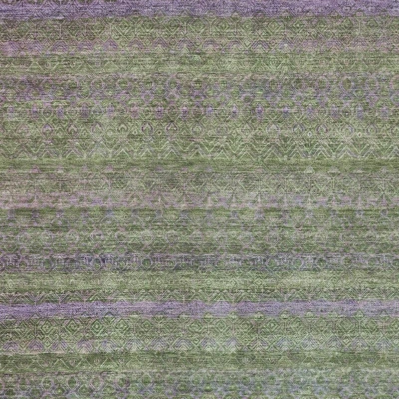 HomeRoots Striped Transitional Rectangle Outdoor Rug