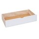 preview thumbnail 8 of 12, Queen Size Platform Kids Bed Frame with Upholstered Headboard, Storage Shelves & 4-Drawers for Bedroom, Easy Assembly, White