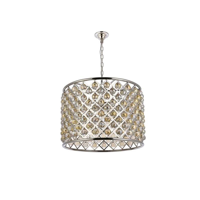 Royce Edge 8-Light Polished Nickel Chandelier