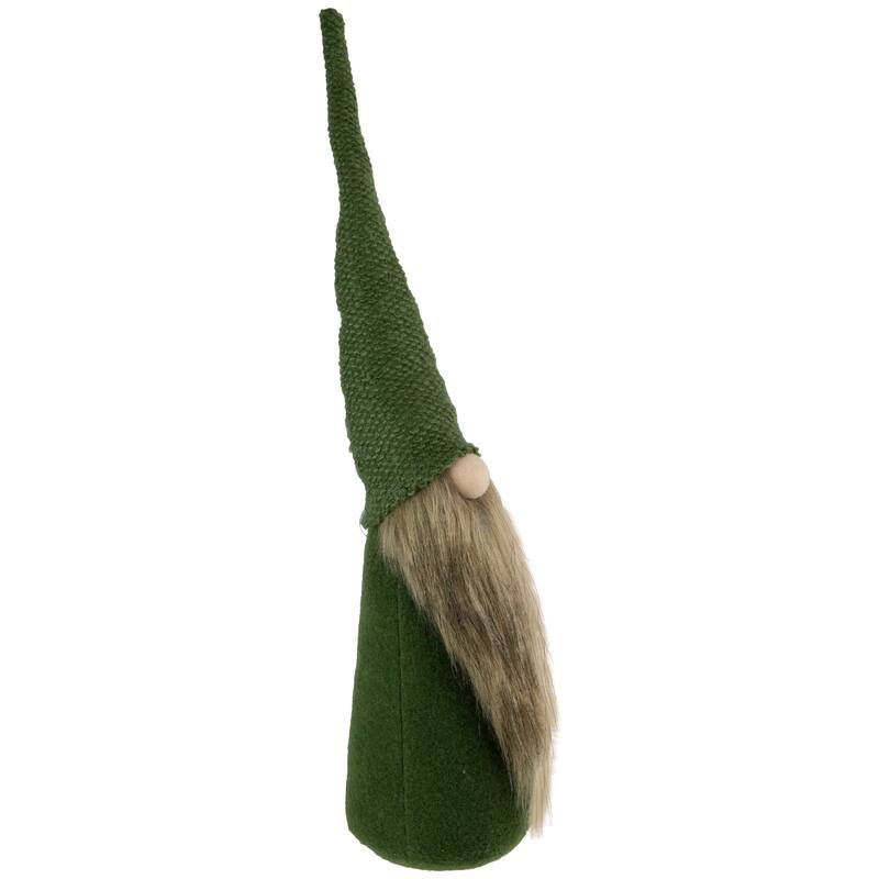 19" Forest Green Christmas Gnome Tabletop Decoration