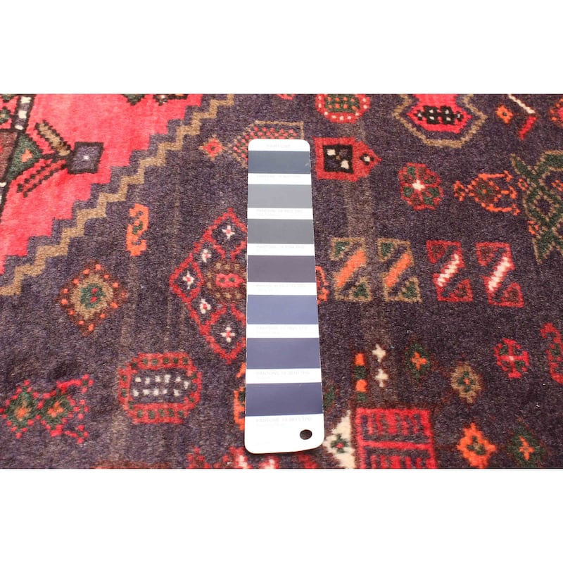 ECARPETGALLERY Hand-knotted Andelz Navy Wool Rug - 4'3 x 6'9