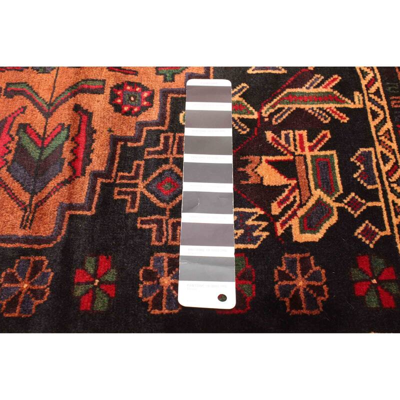 ECARPETGALLERY Hand-knotted Teimani Black Wool Rug - 3'11 x 6'2