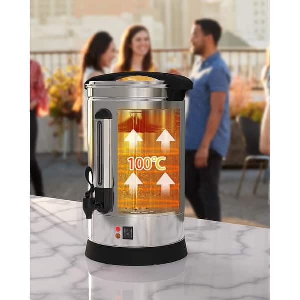 30 cup coffee filters 30 Cup Stainless Steel Coffee Urn with Dispenser