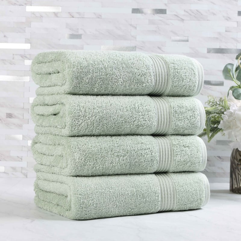 Superior Heritage Egyptian Cotton Absorbent Bath Towel Set of 4