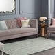 preview thumbnail 9 of 21, Hand-tufted Thaxted Geometric Wool Rug Sage - 3' x 5'