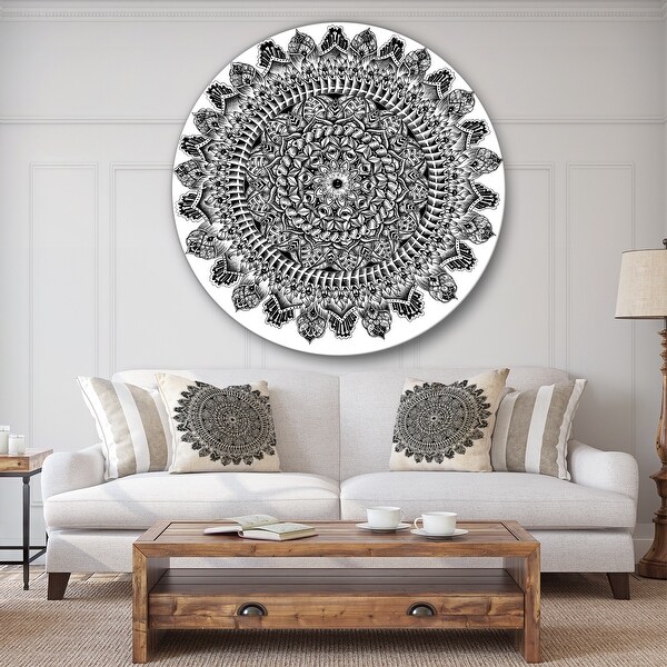 White mandala deals wall hanging