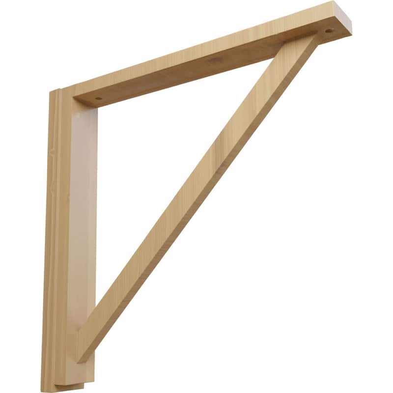 Traditional Shelf Bracket - 2 1/2 W x 17 3/4 D x 17 1/4 H - Cherry